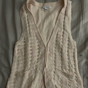 Banana Republic Beige Knit Vest